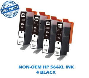 4Black 564XL Premium Ink for HP 4610/4620/4622/3520/3522/5510/5515/5520/6510