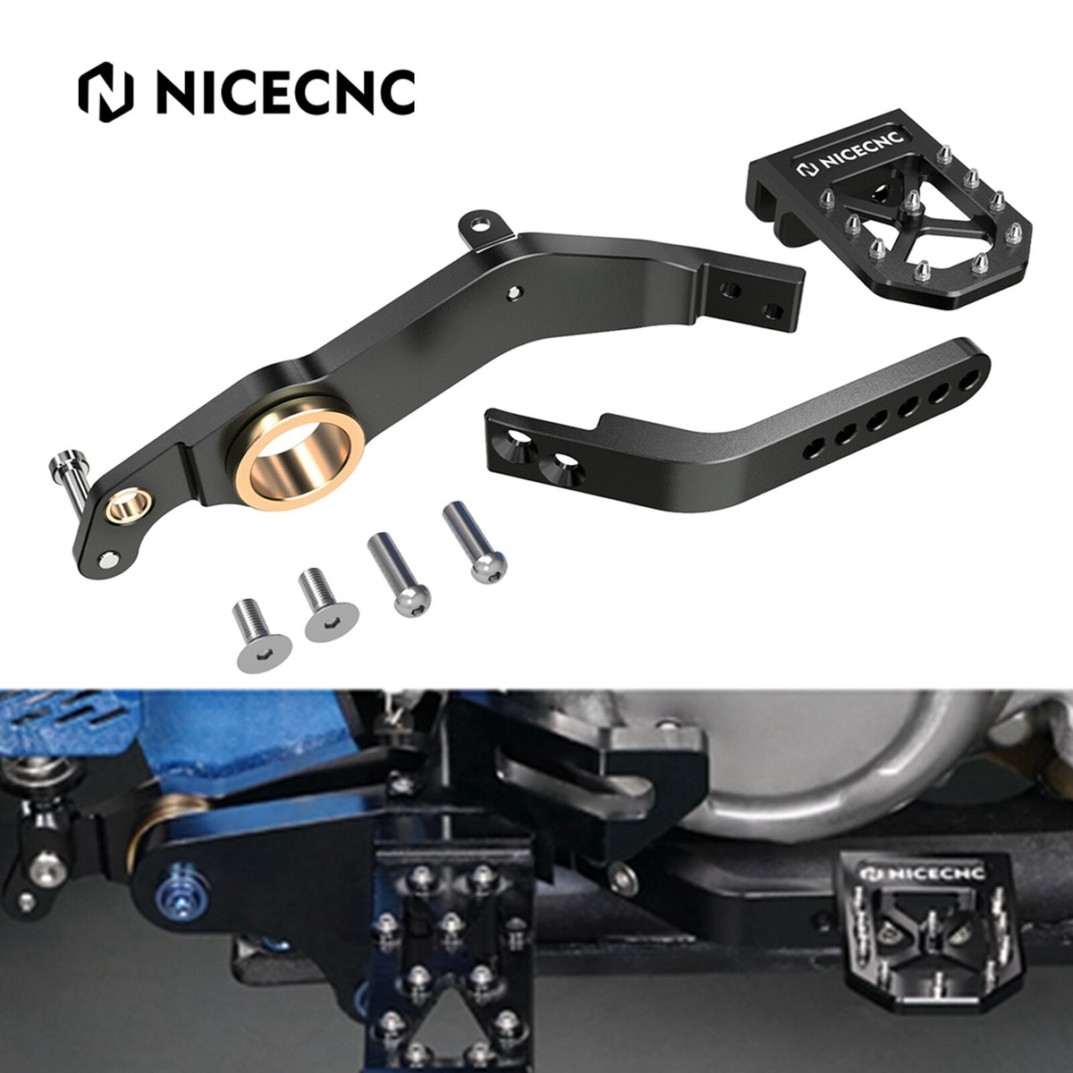 Brake Pedal & Shift Gear Lever Fit For Raptor 700 2013-2024 - View #3