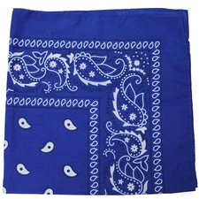 Extra Large Polyester Paisley Bandanas 27 x 27 In - 6 Pack - Party and