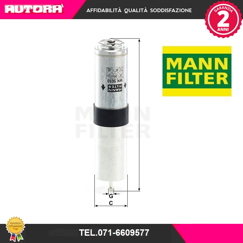 WK5010Z Filtro carburante (MARCA-MANN FILTER).