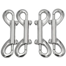 5 Pcs Double Ended Bolt Snap Hook Trigger Chain Clips for Key Chain Pet Leash