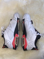 NIKE AIR JORDAN RETRO 6 VI LOW WHITE INFRARED 2015 Junior Size 6