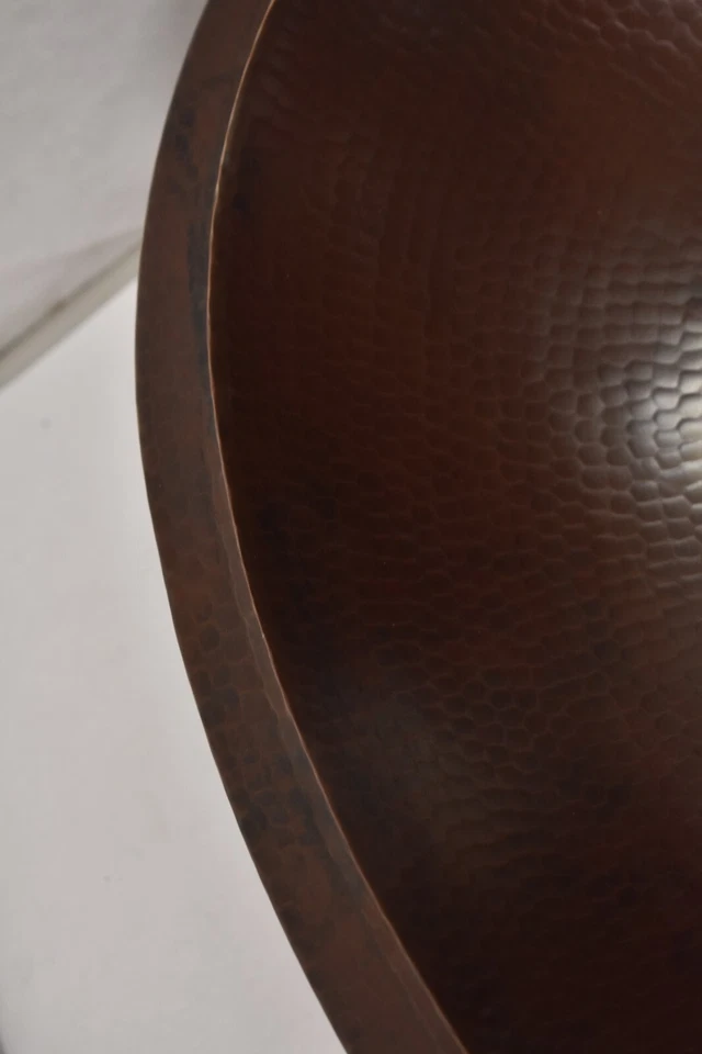 Fregadero de baño de cobre Sinkology Wallace 19" x 14" x 5,5" calibre 18 Foto 3 de 4