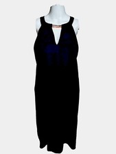 Gianni Bini Dress Womens Large Black Holiday Cocktail Sheath Flowy NEW