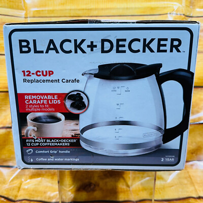 Black And Decker 12 Cup Replacemnt Carafe Fits Most Models