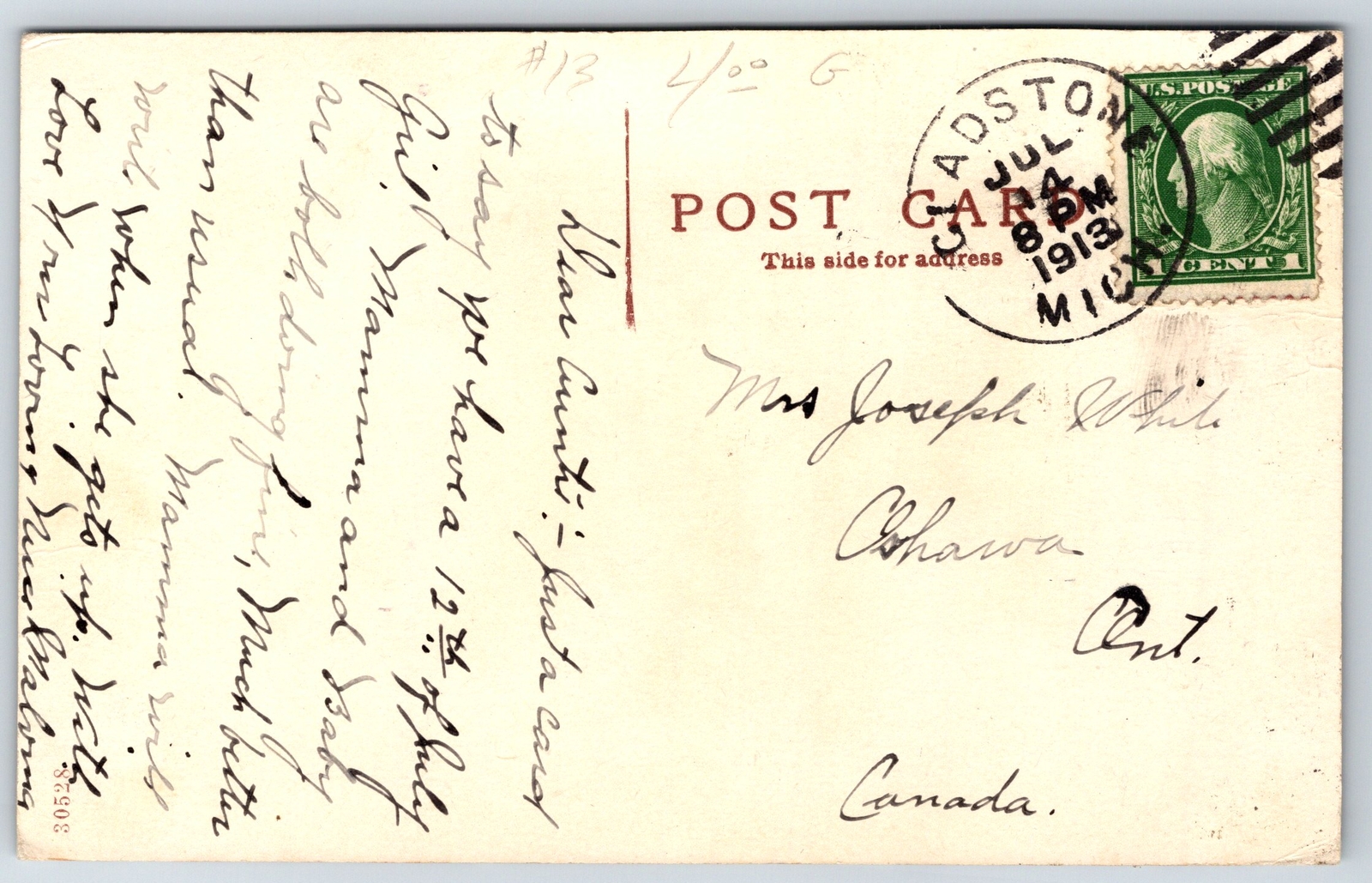 Gladstone MichiganHigh School Building Panoramic View1913 Postcard eBay