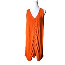 Madewell Orange Shift Dress Small