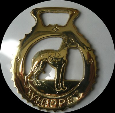 WHIPPET          Horse brass  (N650)  (I always combine shipping)