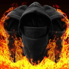 Balaclava Ski Full Face Mask Windproof Fleece Neck Warm for Winter Cold Weather