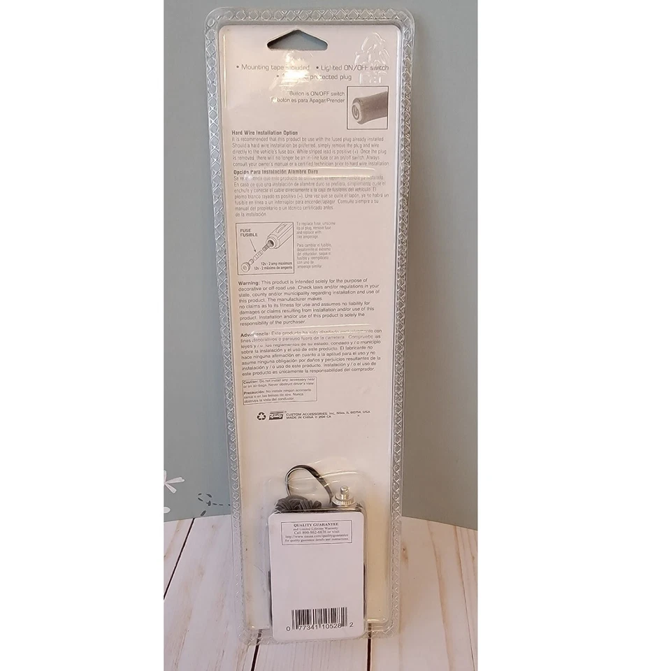 Accesorios Personalizados 23734 Barra de Luz Interior LED Color Azul 10" 12V, Pack de 2 Foto 2 de 2