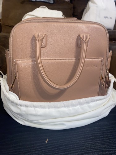 AYLA & CO DIAPER / TRAVEL MINI BAG, BROWN