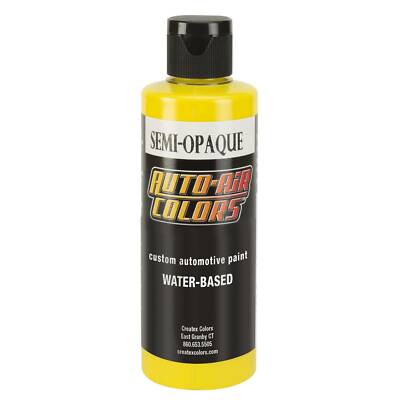 Createx Auto Air Colors 4203-04 Semi-Opaque Lemon Yellow 4 oz. Airbrush Paint