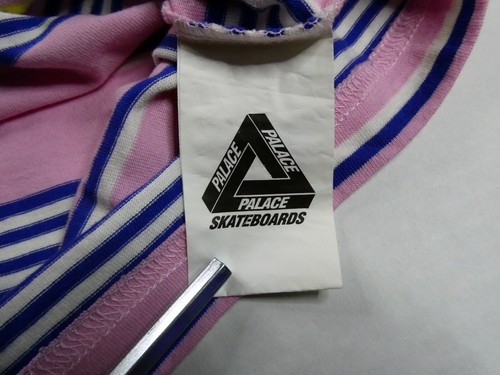 Palace rosa gestreiftes T-Shirt, Größe Large (L), (2023), neu mit Etikett, selten - Bild 9 von 14