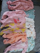 Baby Girls Onepeice Pajamas Zip Up Carter's Size 3m