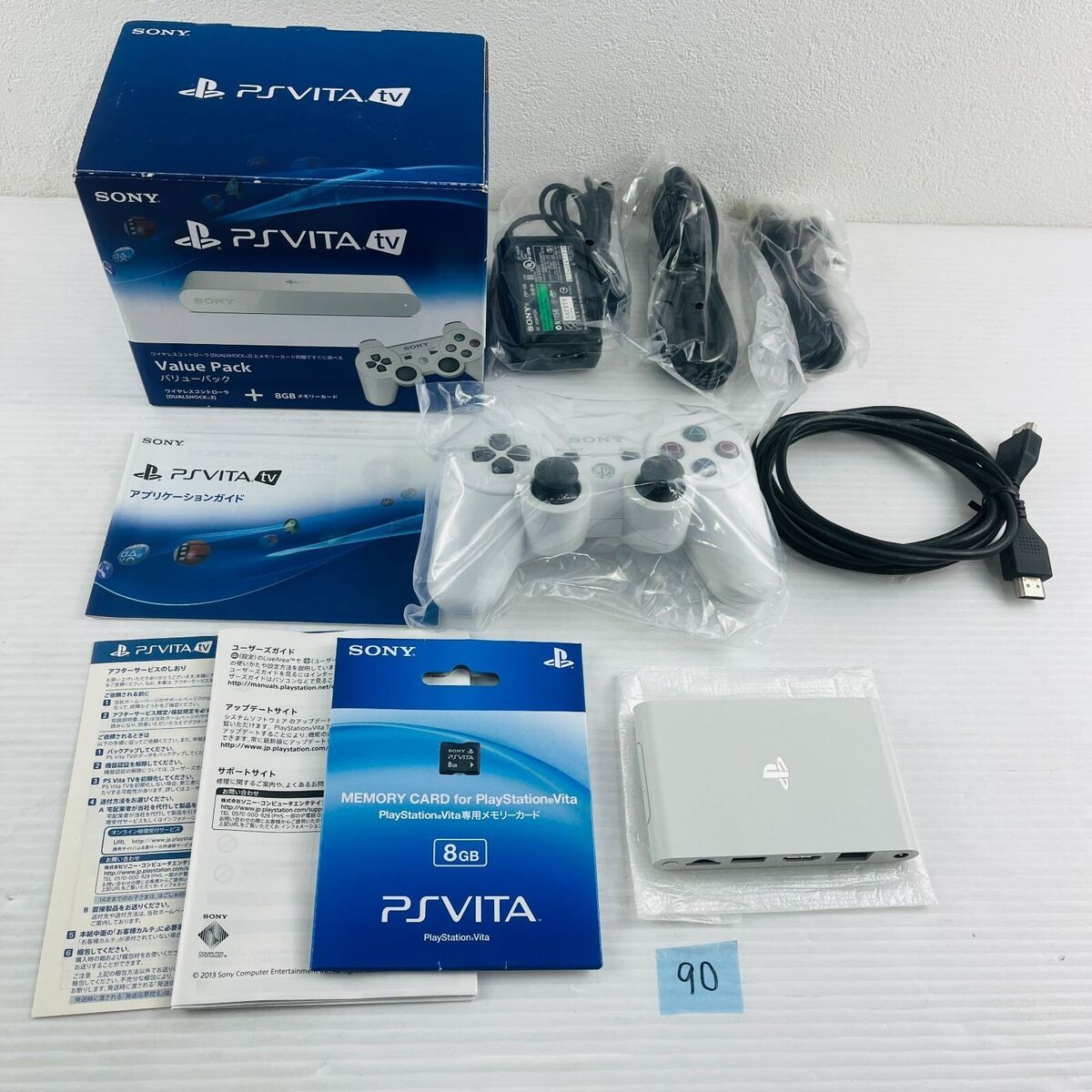 ◇90 Sony PS VITA TV Value Pack VTE-1000 AA01 White Complete ◇90 Sony PS VITA TV Value Pack VTE-1000 AA01 White Complete