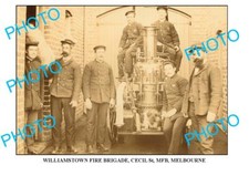 8x6 PHOTO OF OLD WILLIAMSTOWN FIRE BIRGADE 1900 MBF 2