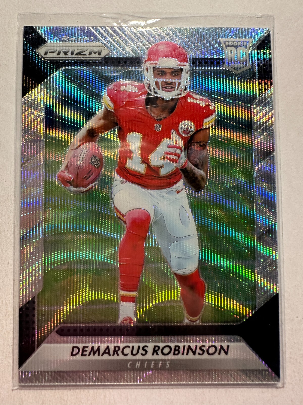 K52,211 - 2016 Panini Prizm Prizms Blue Wave #224 Demarcus Robinson #/149