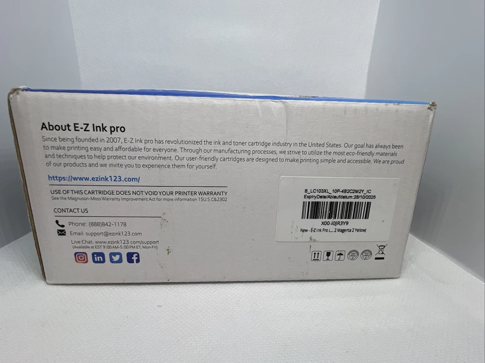 For Brothers LC103XL Ink Cartridges DCP-J152W, MFC-245, MFC-J285, MFC-J4310 10Pk - Image 2 of 4