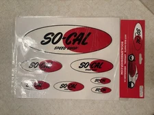 SO-CAL SPEED SHOP DECAL SHEETS - 7 DECALS TOTAL - 7 SO-CAL SLAPS ON 1 SHEET!