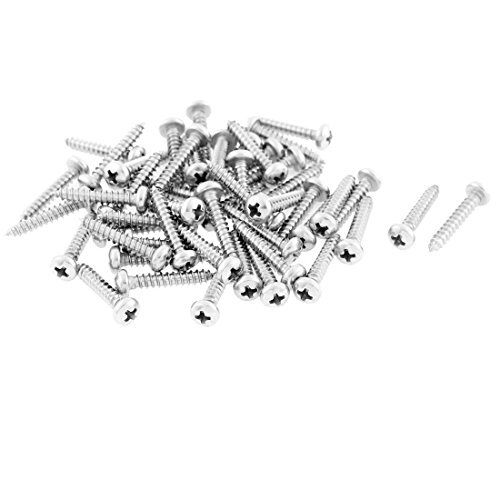 sourcing map 2.9 MMX16 MM Phillips testa rotonda autofilettanti viti 50 pz