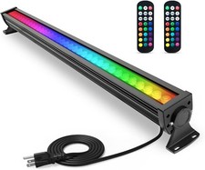 RGBW LED Wall Washer Light Bar, 144W RF Hand Remote Control System, Outdoor