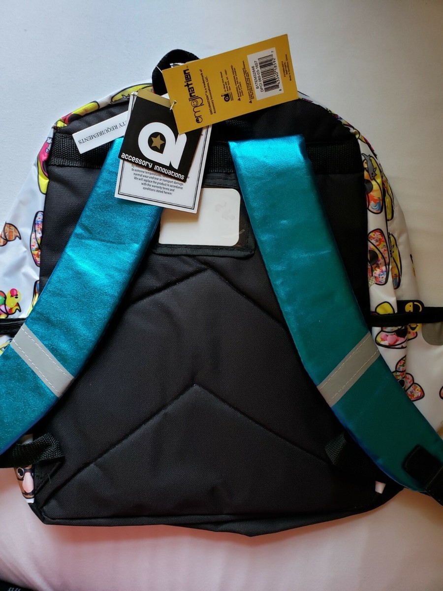 Emoji Laptop School Backpack Emojination w/ Poo Tag Poop Happens w