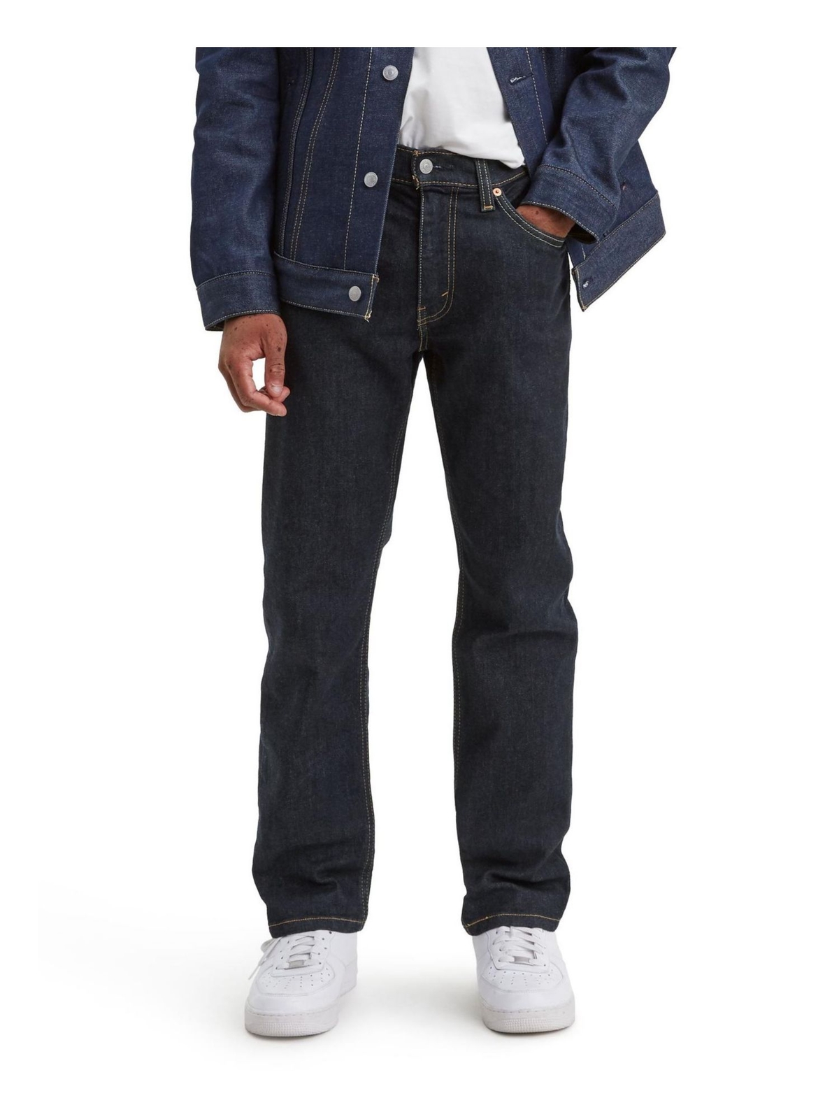 Мужские темно-синие джинсы LEVIS с плоской подошвой спортивного покроя 30W/32L