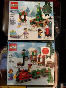 lego christmas tree train