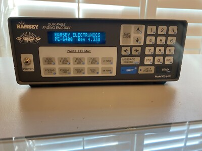 RAMSEY PE-6400 Quick-Page Paging Encoder PE6400 small scratch