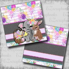 Cute Easter Crew NPM - 2 Premade Scrapbook Pages - EZ Layout 5979
