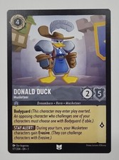 DISNEY LORCANA FIRST CHAPTER 177/204 DONALD DUCK, MUSKETEER UNCOMMON STEEL