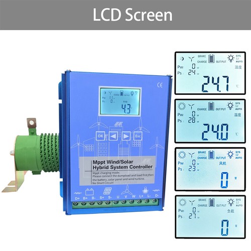 Smart Power Controller LCD Bluetooth Solar Wind Auto Transfer Switch 12V 24V US - Picture 6 of 20