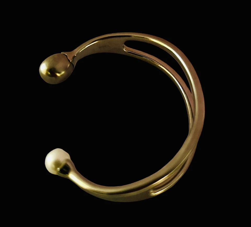 Brazalete Brazalete Brazalete Brazalete Moderno Clásico Pasarela Breil Plata en Acero Diseñador Foto 2 de 4