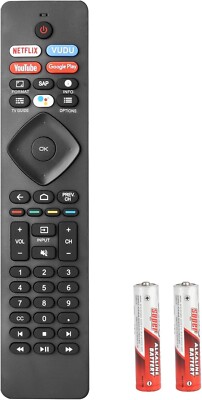 Remote Control Compatible with Philips Android 4K Ultra HD Smart LED TV