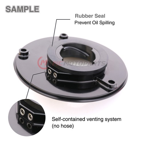 REVO-B Red Quick Lock Fuel Cap For ZX-14R 06 07 08 09 10 11 12 13 14 15 16 - Bild 3 von 5