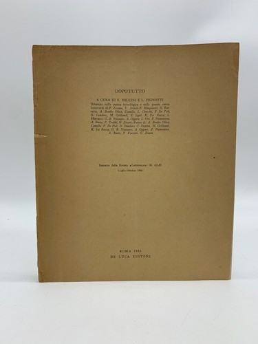 Dopotutto. Dibattito sulla poesia tecnologica e sulla poesia visiva, 1966