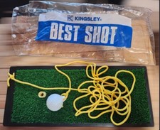 Kingsley Vintage Portable Golf Indoor Outdoor Driving Mat 6.5"x 16  Rubber Mat