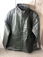 Tudor Court By Haband Womens Leather Zip Up Jacket Size 2xl Dark Green