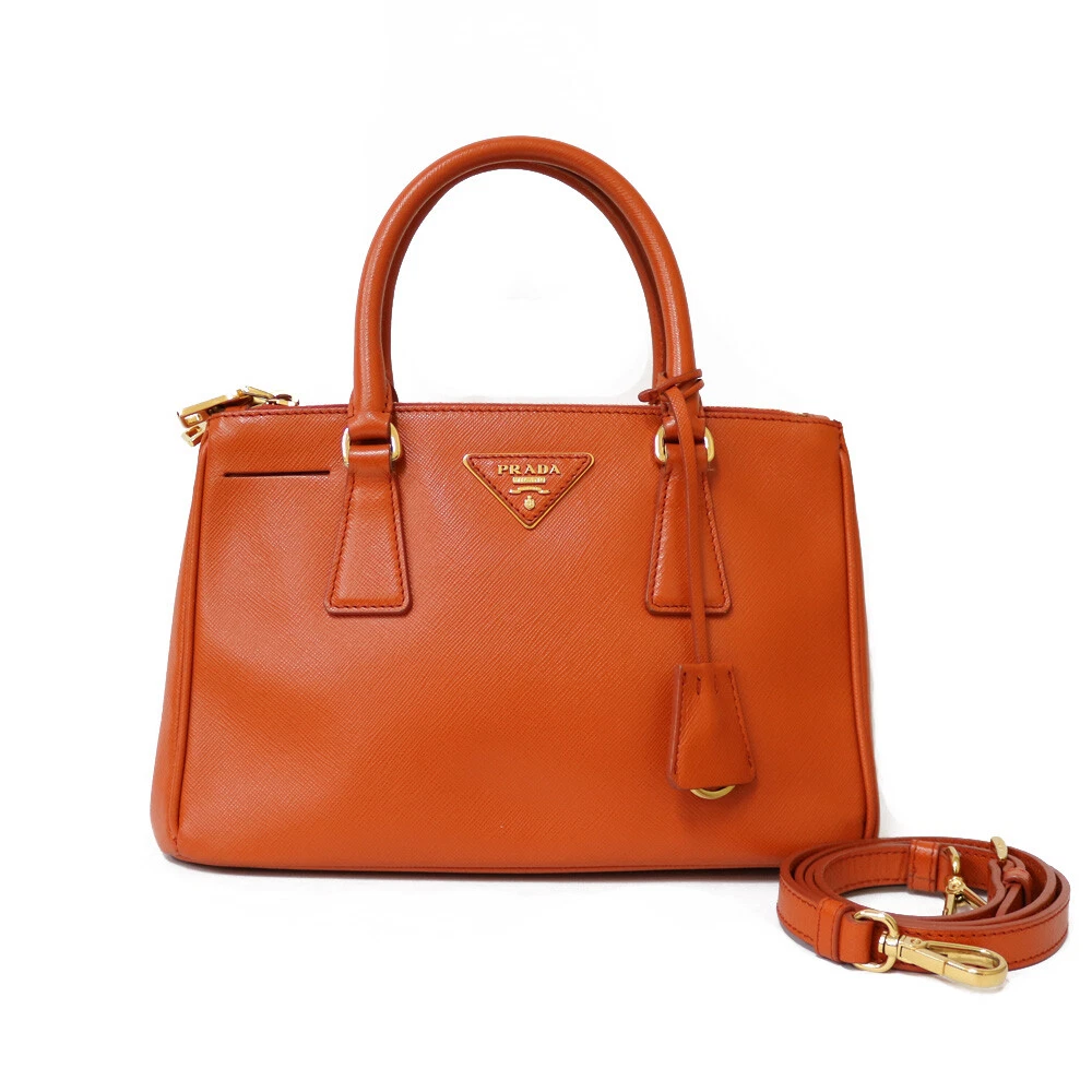 Prada handbags hotsell orange leather
