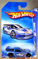 2009 Hot Wheels 71 Hot Wheels Racing 5/10 CORVETTE C6R Satin Blue w/Black OH5Sp