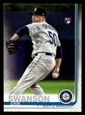 2019 Topps Update #US97 Erik Swanson Rookie Card Seattle Mariners