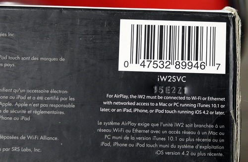 POUR PIÈCES - IHOME IW2 AVEC SYSTÈME AUDIO SANS FIL AIRPLAY - IW2SVC - Photo 4 sur 4
