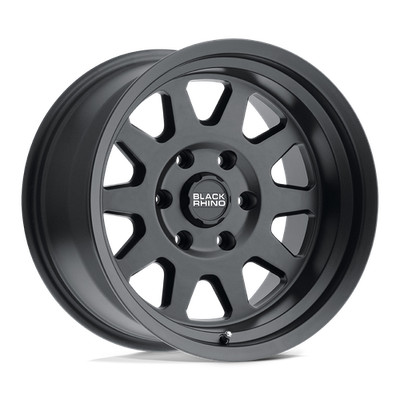 16x8 Black Rhino Stadium Matte Black Wheels 5x4.5 (-10mm) Set of 4