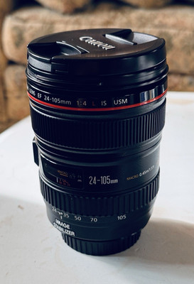Canon EF 24-105mm f/4 L IS USM Zoom Lens Image Stabilization 77mm