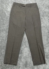 Zanella Men’s Dress Pants 32x30 Devon Plaid Window Plane Old Money Luxury 