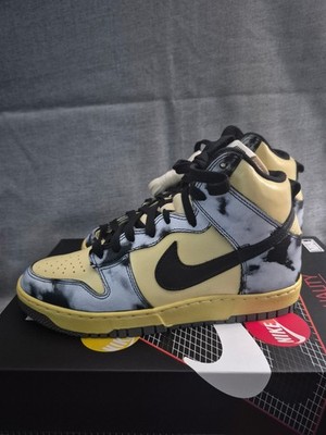 Size 8.5 - Nike Dunk 1985 High Black Acid Wash