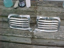 1946 1947 1948 Lincoln Upper Grille Sections Pair 5eh-8150 Rh 5eh-8151 Lh Set 2 1946 1947 1948 Lincoln Upper Grille Sections Pair 5eh-8150 Rh 5eh-8151 Lh Set 2