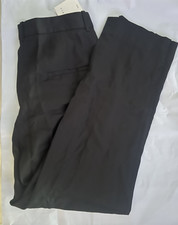 265. Sandro Paris Women's Lassy Straight Ankle Pants Black Waist 32 Inseam 28"