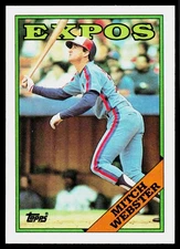 Mitch Webster, 1988 Topps, #138, Montreal Expos,