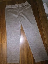 GUESS Women’s Brown Herringbone Tweed Stretch Dress Ankle Pants Size 28